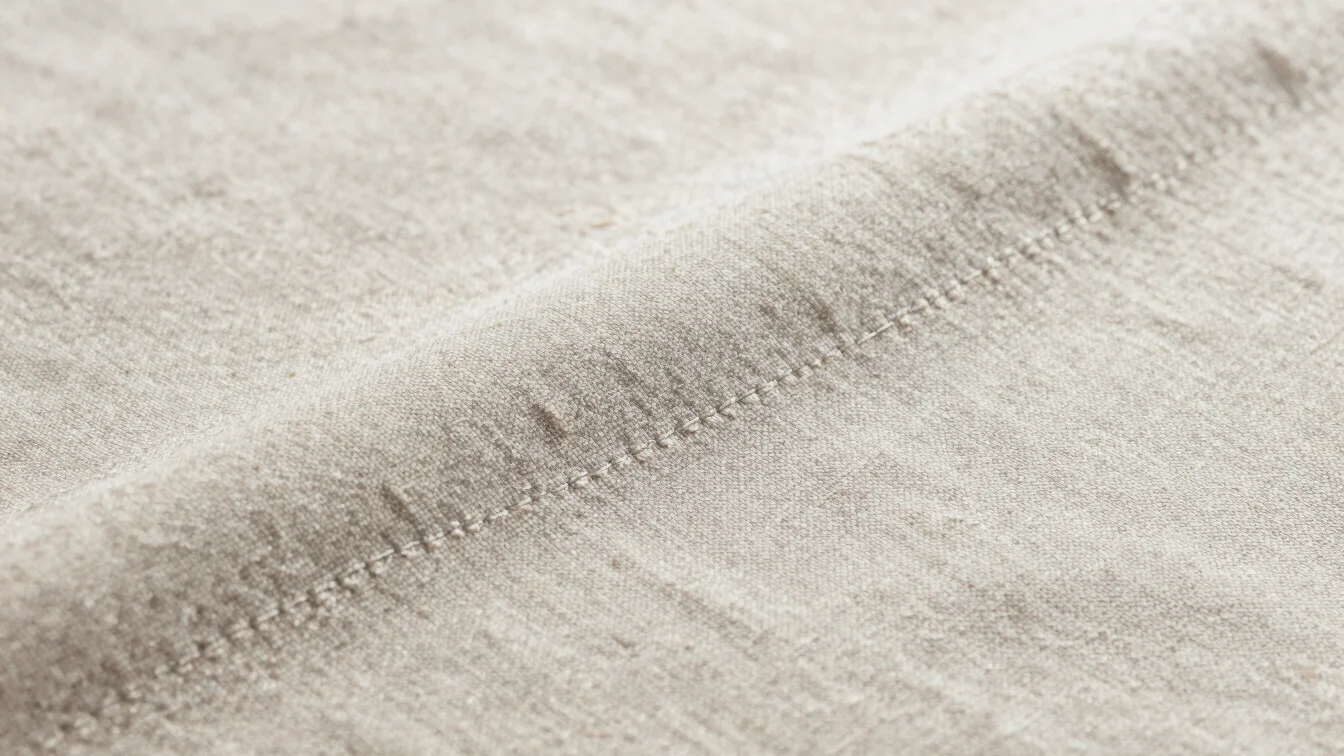 Textile clothing accessories with crisp stitch detail on a neutral surface, soft daylight, close detail, 50mm lens